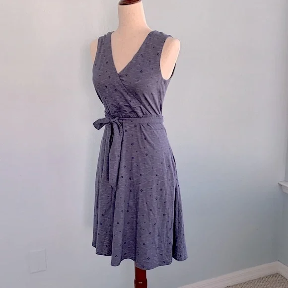 Toad&CO Cue Wrap Cafe Dress in Patterned Fern - Picture 5 of 10